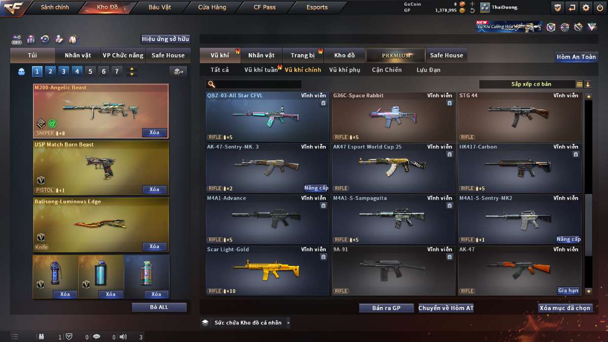 shop acc cf uy tin gia re